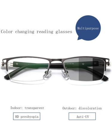 Smart Color Change Reading Glasses for Men - Anti-Blue Light Dual-Purpose Wide & Close Zoom Sunglasses - Buy Online on GoSupps.com