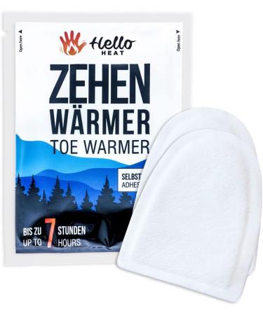 Hello Heat Warm Pack - 10 Pairs of 7-Hour Thermal Toe Warmers for Shoes Ski Boots & Snowboard Boots - Buy Online on GoSupps.com