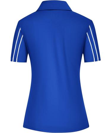 JACK SMITH Women Golf Polo Shirt - Royal Blue XX-Large | Moisture Wicking Tennis Sports Top - Buy Online on GoSupps.com
