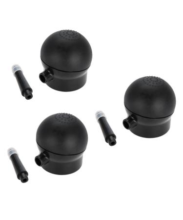 Mipcase 3 Pcs Hair Fiber Applicator Spray Nozzle Airbrush Powder Sprayer Spray Sprayer Pump Concealer 5.3X4.2cmx3pcs Blackx3pcs