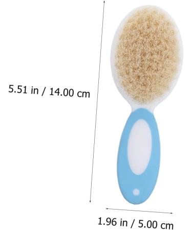 Healeved 3pcs Wool Brush Household Tool Set - Baby Hair Brush, Infant Nail Clippers, Baby Shower Brush | Baby Care Kit for Infants & Newborns - Buy Online on GoSupps.com