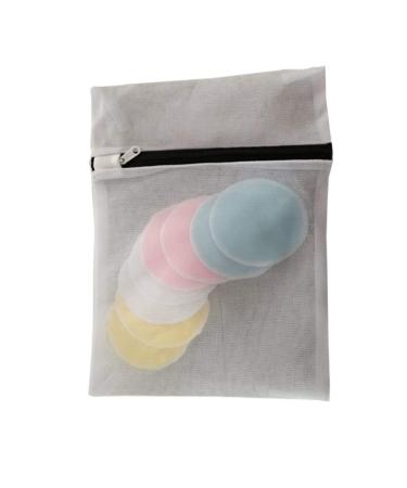 12 Washable Makeup Removal Pads | Reusable Makeup Remover with Headband & Laundry Bag - Gentle Facial Cleaning for All Skin Types - Buy Online on GoSupps.com