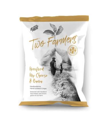 Two Farmers Natural Hereford Hop Cheese & Onion Crisps 150g Plastic Free