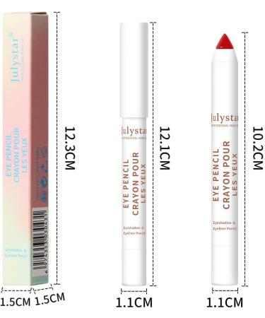  Julystar Interookie Makeup Color Eyeshadow Monochrome Polarized Stick Makeup Beauty Eyeshadow Matte Cosmetic Gloss (B01#) - Buy Online on GoSupps.com