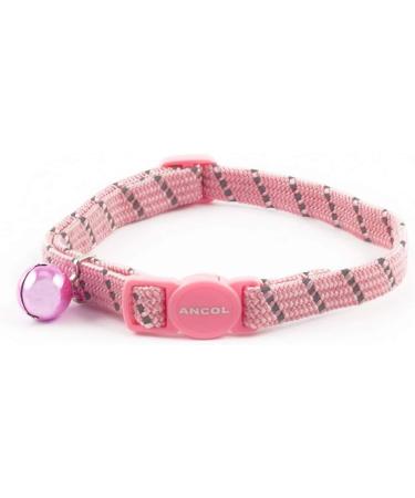 Ancol Reflective all-elastic Cat Collar Black Black 1 Count (Pack of 1) Single - Buy Online on GoSupps.com