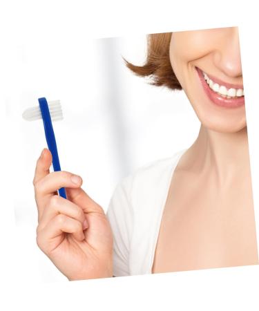 Minkissy Hard Toothbrush for Dental Care | Double Head Prosthesis Cleaner | Partial Dignity Brush for Prosthetics - Buy Online on GoSupps.com