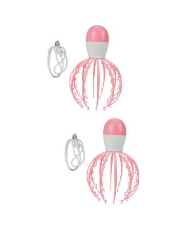 Beavorty 2st massager of electrical scalp scratchy scratchy head massage with tingling scalp massage brushes scratching post for the scalps ABS shock pink baby octopus