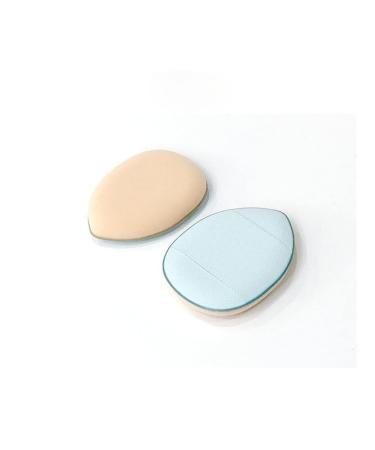 Makeup Sponge Fingertip Small Steamed Buns Puff Finger Air Cushion Mini Puff Concealer Makeup Detail Sponge Water Droplets Fingertip Puff Makeup Sponge Holder(C Light blue)