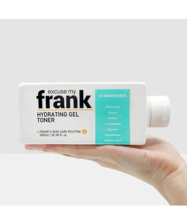 EXCUSE MY FRANK Hydrating Gel Toner - 500ml | Vegan & Cruelty-Free | All Skin Types - Buy Online on GoSupps.com