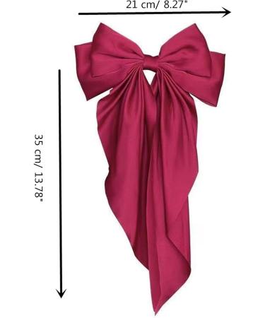 Elegant Big Layered-Hair Bows For Women Girls Barrette Hair Clip Long Bows Hair Accessory Hair Styling Cute Bowknot Hairpin Black - Buy Online on GoSupps.com