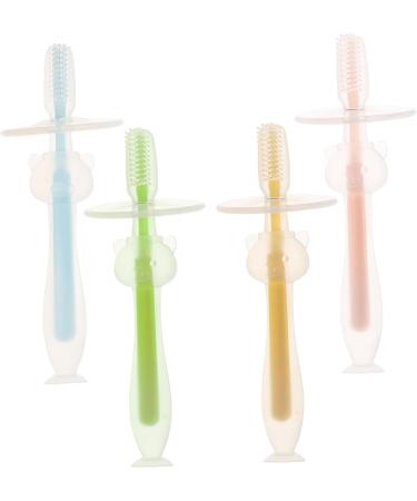 Beavorty 8 STK Baby Toothbrush Set | Infant Oral Hygiene Tool & Silicone Travel Toothbrush for Newborns (1 Year+) - Buy Online on GoSupps.com