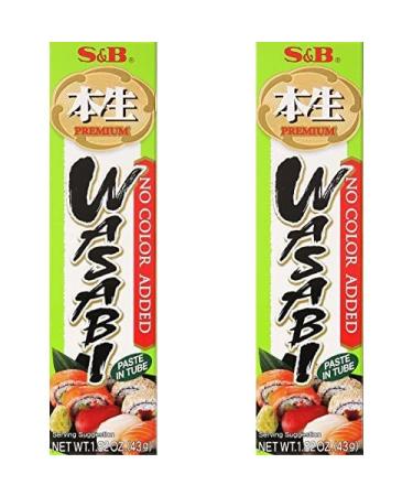 S&B Premium Wasabi Paste in Tube, 1.52 Ounce (Pack of 2)