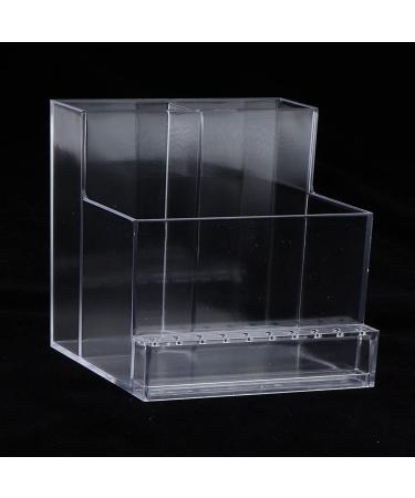 Fityle 13 Holes Nail Drill Bits Holder Stand Organizer - Clear | 10.3cm Height, 10.5cm Width, 9.6cm Bottom Length - Buy Online on GoSupps.com