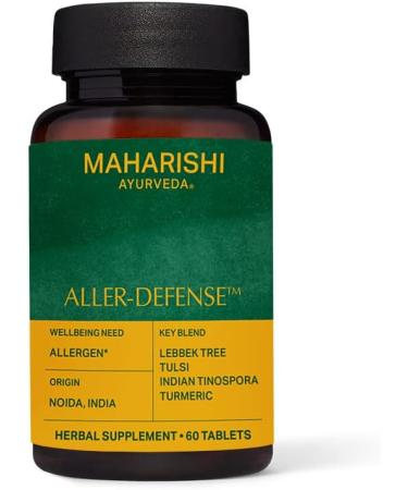 Maharishi Ayurveda Aller-Defense Herbal Supplement - 60 Tablets | Supports Natural Immunity & Manages Allergens | Eliminates Toxins & Balances Immune System - Buy Online on GoSupps.com