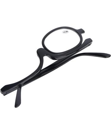 Buy Black Makeup Glasses with Flip Down Lens | Stylish & Functional Eyewear for Men & Women (+2) - Buy Online on GoSupps.com