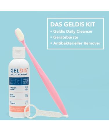 Geldis Daily Cleaner - Braces & Denture Cleaner Gel (100ml) | Best Hygiene for Transparent Masks & Tooth Rails - Buy Online on GoSupps.com