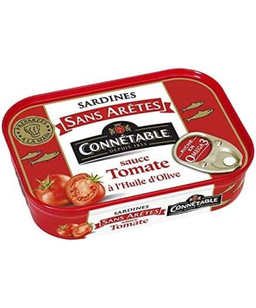 CONN TABLE - Boneless Sardines in Tomato Sauce with Extra Virgin Olive Oil 140G - Pack of 4 - Buy Online on GoSupps.com