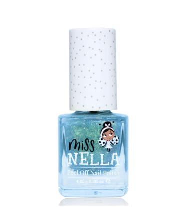 Miss Nella Magical Collection Glitzer Nail Polish Set for Kids | 4 Non-Toxic Peel-Off Colors: Pink Red Gold & Blue | Water-Based Odorless - Buy Online on GoSupps.com