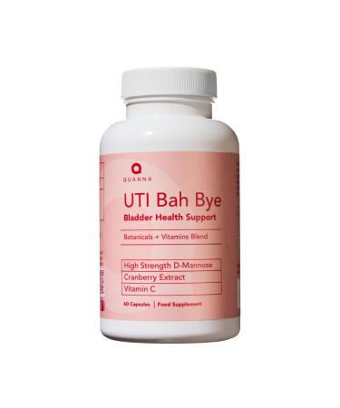 D Mannose & Cranberry Tablets for Urinary Infections | UTI Treatment for Women | Bladder & Cystitis Relief Supplements for Women | 60 Capsules | UK Manufactured - UTI Bah Bye | by Quanna