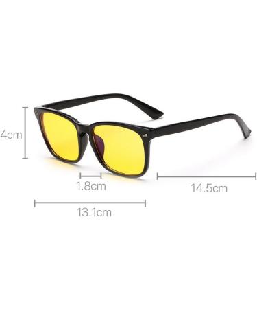 Houson Computer Glasses - Anti Blue Light Gaming Anti-Glare Yellow Lens | UV Protection & Eye Fatigue Relief - Buy Online on GoSupps.com