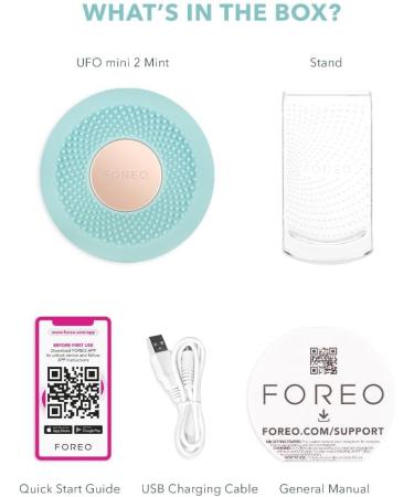Foreo UFO Mini 2 - Red Light Therapy Facial Mask | Korean Beauty Device for Moisture & Massage | 1 Pack - Buy Online on GoSupps.com