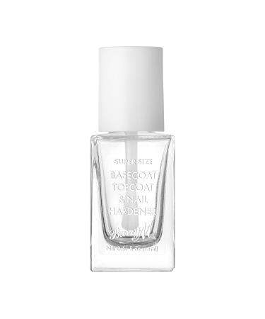 Barry M Super Size All in One Nail Paint Top Coat Base Coat & Nail Hardener | Clear Gloss 15 ml (Pack of 1) Single