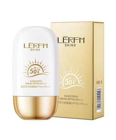 Sunscreen Lotion with SPF 30+ Anti-Acne Serum for Dry & Sensitive Skin LERFM SUNSHINE Cream 1.77 Ounce (Pack of 1)