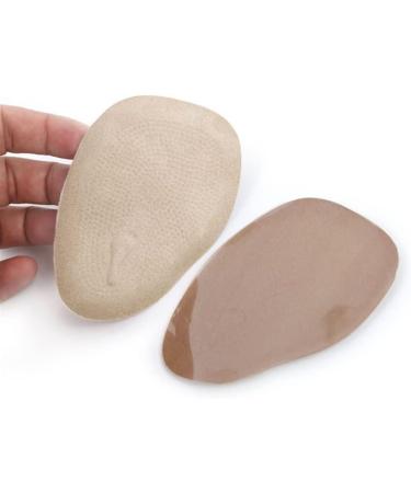 Heel Cushion Inserts Gel - Self-Adhesive Anti-Wear Forefoot Cushions for Men - Comfort for Heel Spurs & Dry Cracked Heels (Flannel Apricot Large) - International Shipping - Buy Online on GoSupps.com