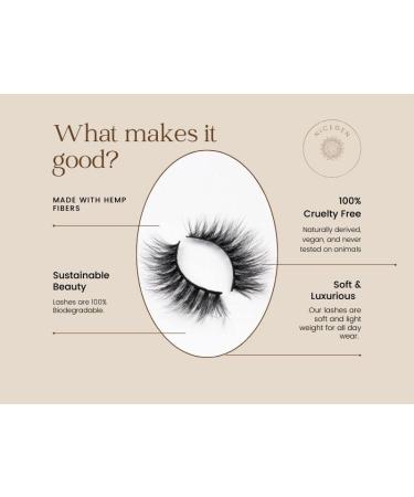 Eco-Friendly Hemp Fiber Biodegradable Eyelashes - Sustainable Beauty for Everyone - Buy Online on GoSupps.com