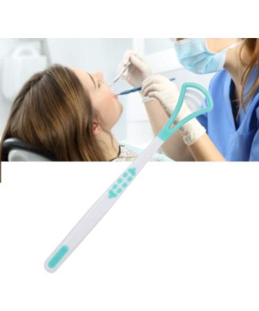 Verdant Touch Oral Care Tool - Coated Tongue Scraper & Brush Cleaner for Bad Breath & Bacteria Removal - Black - Buy Online on GoSupps.com
