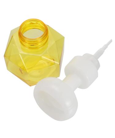 Ciieeo Flower Sparkling Bottle Milk Cleansing Milk Facial Bubble Maker Bubble Former Tool Foamer Device Cup Bubbling Tools Yellow 9.7x9.7x16.3cm