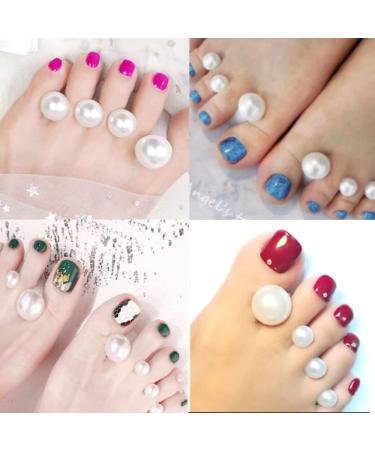 Buy 8pcs Silicone Toe Separators - Professional & Home Use Pedicure Set - Beige Pearl - Perfect for Nail Polish Application - Buy Online on GoSupps.com