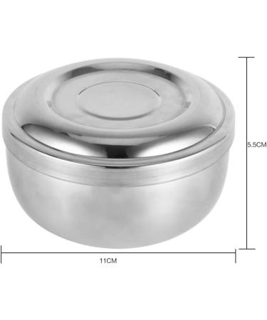 Premium Catrub Stainless Steel Razor Bowl Mug | Men's Shaving Brush & Soap | Beard Cleaning Dish - Buy Online on GoSupps.com