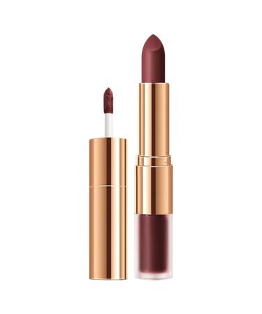 hhseyewell Profusion Skin Double Ended Velvet Lipstick Moisturizing And Not Easy To Fade Moisturizing Lipstick One Lipstick Two Different Textures One Top Two 3.5ML Lip Stain One Size J