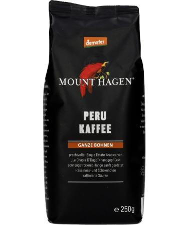 Mount Hagen Bio Demeter Peru Roast coffee for the whole bean 6 x 250 gr - Buy Online on GoSupps.com