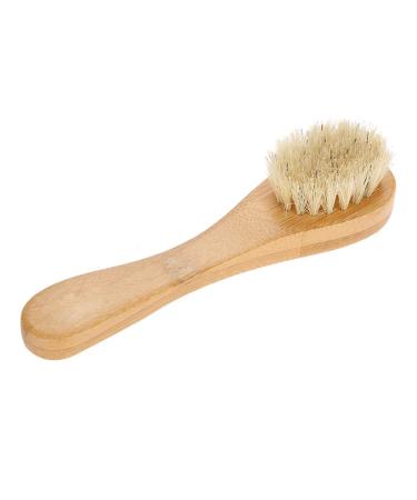 Facial Cleansing Brush Wooden Handle Face Cleaning Brush Manual Skin Care Exfoliation Brush