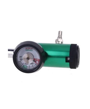 Water Flow Meter 3000psi CGA540 Oxygen Pressure Regulator 3/4-14-NPT(mm) Oxygen Inhaler Flowmeter Cylinder Flow Meter Used for Hospital Clinic with High Precision (Color : B Size : A) A B