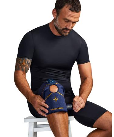 Tommie Copper Infrared Joint Wrap, Unisex, Men & Women | Knee, Elbow & Ankle Relief, Rechargeable & Adjustable Red Light Therapy Support for Muscle Aches & Stiffness