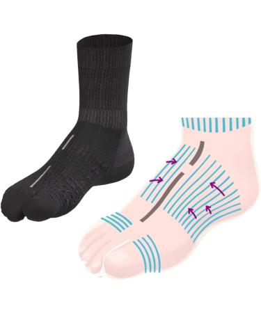 Inook Talflat Correction Socks for Foot Pain Relief - Flat Feet Fallen Arches & Hallux Valgus - kotex Certified Black - Buy Online on GoSupps.com