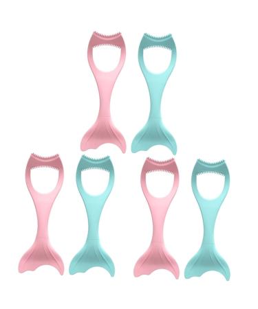 6 Pcs Mascara Brush Tools Make up Aids Lipstick Wearing Aid Eyeshadow Aids Model Girl Miss