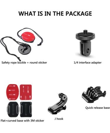 YHSPORT GoPro Adhesive Mounts - 36PCs 3M Glue Pads for Flat & Curved Surfaces Perfect for GoPro & Action Cameras - Buy Online on GoSupps.com