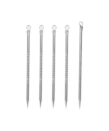 5 pcs Acne Removal Set  Acne Remover Needle  Blackhead Extractor Tool Stainless Steel Blackhead Needle Blackhead Remover Pimple Popper Extractor Remover Tool
