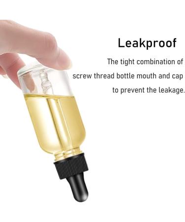 Bumobum 2 oz Clear Glass Eye Dropper Bottles for Essential Oils - 2 Pack with Labels and Funnel | Tincture Bottles 60 ml - Buy Online on GoSupps.com