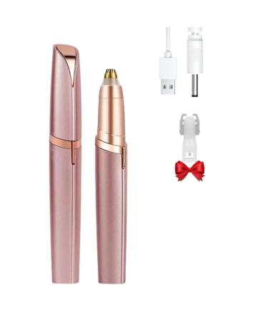 Colordiary Eyebrow Hair Remover,Electric Eyebrow Trimmer with LED Light,Painless Precision Portable Eyebrow Razor for Women Face with USB Interface,Rechargeable Eyebrow Epilator for Lips Nose Chin