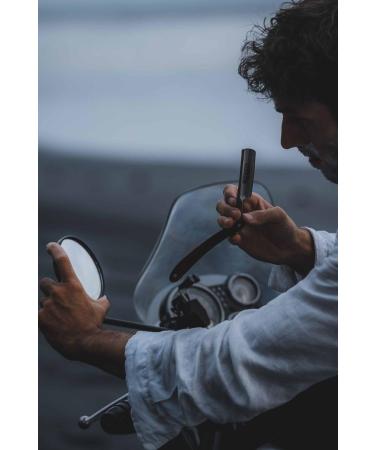 Brent Berkeley Men's Classic Open Razor Barber Set | Shaving Brush & Shell | Durable Skin Irritation Reducing Gift Set in Brown - Buy Online on GoSupps.com