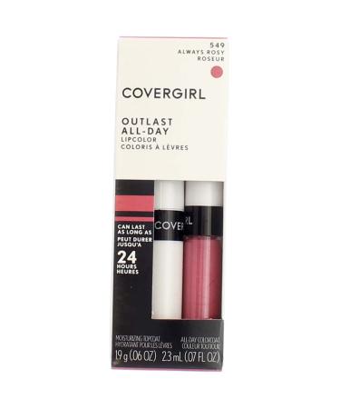 CoverGirl 01168 549alrosy Rosy Outlast Lipcolor - Long-Lasting, Rich Rosy Shade - Buy Online on GoSupps.com