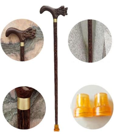 WoodeCane Solid Walking Stick WoodeCane Wenge Faucet Crutches Seniors Cane Walking Stick for The Elderly Caddy Rosewood Walker for Elderly Run forward - Buy Online on GoSupps.com