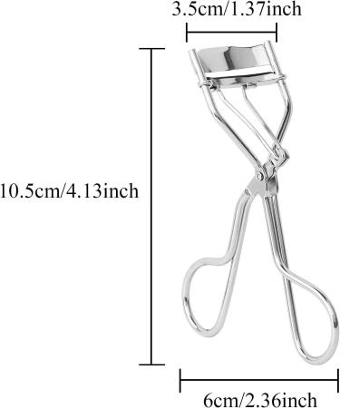 Eyelash Curler Silver White Metal Stainless Steel Eye Lashes Curlers - Buy Online on GoSupps.com