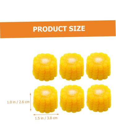 Zerodeko 24 Pcs Simulated Vegetables Faux Slices Fake Vegetable Ornaments Plastic Simulation Vegetable Fake Lettuce Photo Prop Artificial Vegetable Display Props Fake Props Corn Model Pvc Yellowx4pcs 3.8x3.8cmx4pcs - Buy Online on GoSupps.com