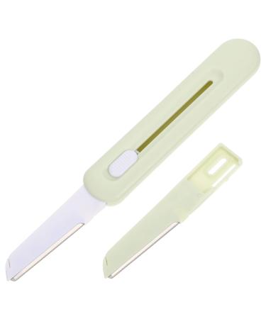 minkissy 1 Set Eyebrow Trimmer Lotus Tealight Candle Holder Small Natural Afro Puff Hair Remover Tool Face Razors Travel Shaver Stainless Steel Blade Hair Removal Replacement Head Miss